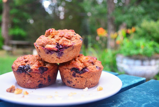 Peach-Oatmeal Muffins Recipe